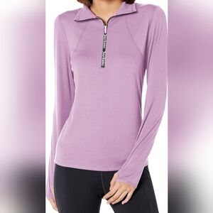 Juicy Couture Sport Women's  Pullover, 1/2 Zipper Closure, Lavender, Size Large